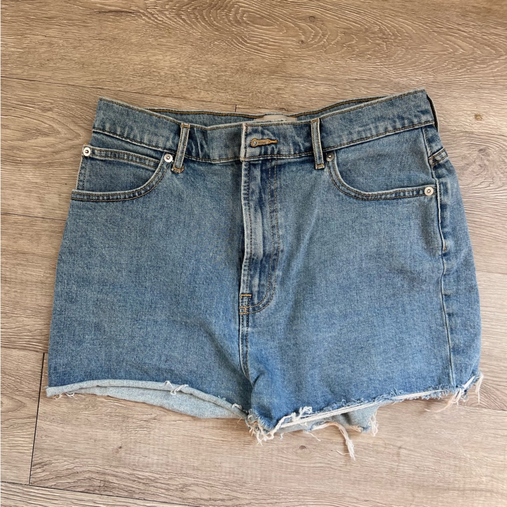 EVERLANE HIGH WAIST JEAN SHORTS